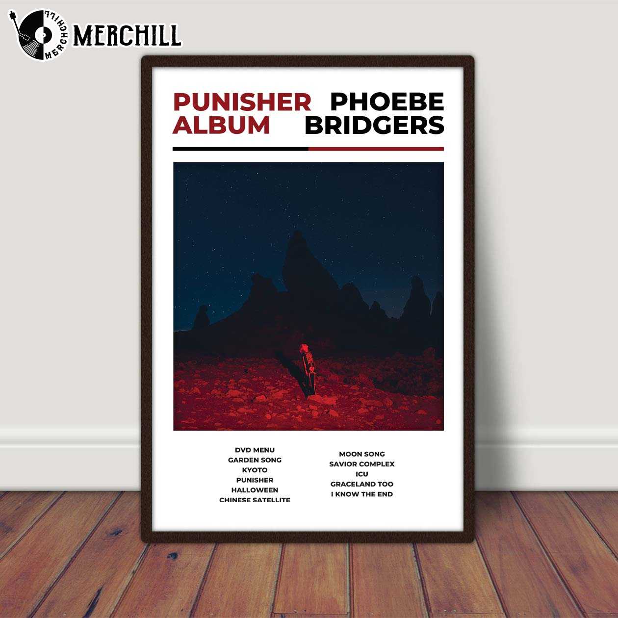 Punisher Phoebe Bridgers Poster Album Gift for Fans - Happy Place