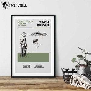 Quiet Heavy Dream Album Poster Zach Bryan Gift