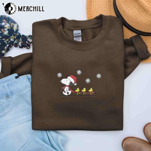 Snoopy Christmas Shirt Womens Emboridery Best Snoopy Gifts 2