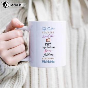 Taylor Swift Album Mug Gifts for Swifties Folklore Evermore Midnights 2