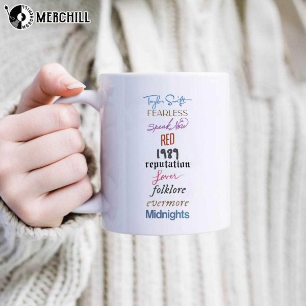 Taylor Swift Album Mug Gifts for Swifties Folklore Evermore Midnights