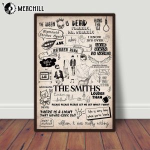 The Smiths Poster Vintage The Queen Is Dead Songs Lyrics Albums 2