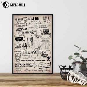 The Smiths Poster Vintage The Queen Is Dead Songs Lyrics Albums 4