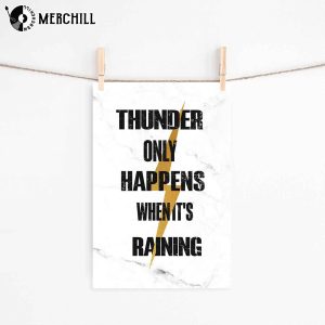 Thunder Only Happens When Its Raining Stevie Nicks Poster Fleetwood Mac Gift Ideas 4
