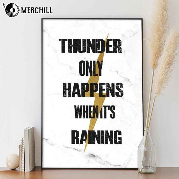 Thunder Only Happens When It’s Raining Stevie Nicks Poster Fleetwood Mac Gift Ideas