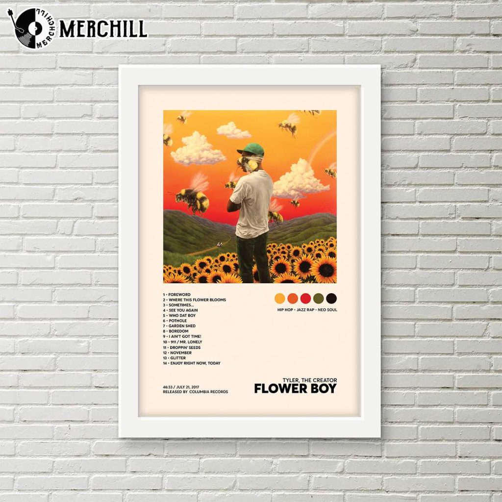 Tyler The Creator Flower Boy Poster Album Tracklist Tyler The Creator ...