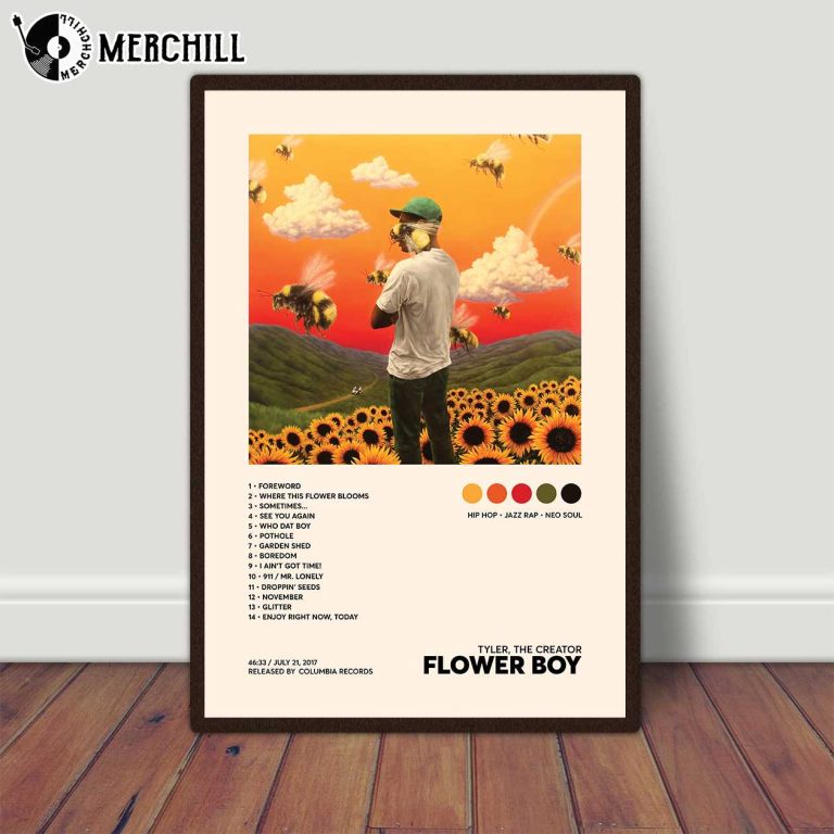 Tyler The Creator Flower Boy Poster Album Tracklist Tyler The Creator ...