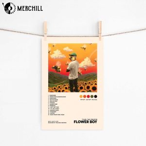 Tyler The Creator Flower Boy Poster Album Tracklist Tyler The Creator Gift Ideas 3