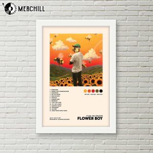 Tyler The Creator Flower Boy Poster Album Tracklist Tyler The Creator Gift Ideas