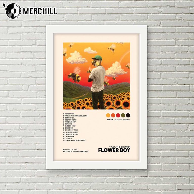 Tyler The Creator Flower Boy Poster Album Tracklist Tyler The Creator ...