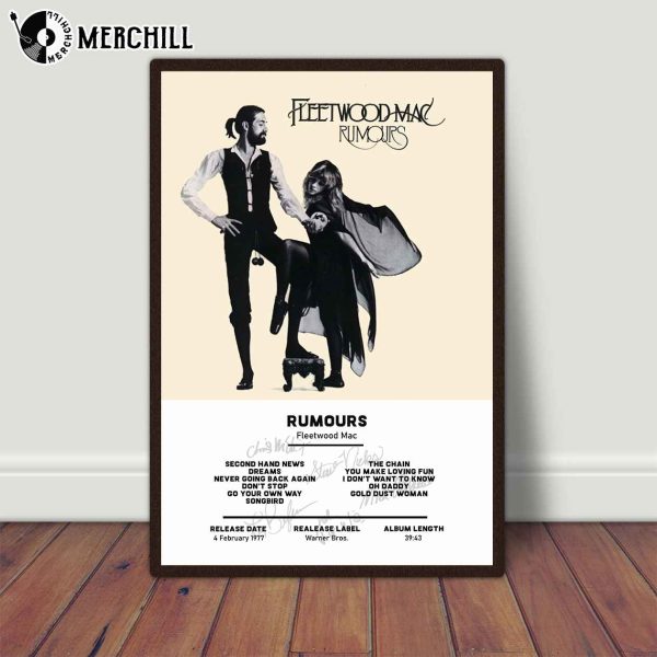 Vintage Fleetwood Mac Poster Stevie Nicks Gift Ideas