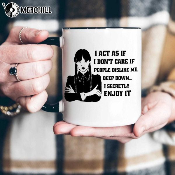 Wednesday Addams Mug Quotes Gifts for Horror Movie Lovers