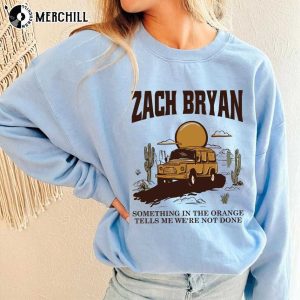 Zach Bryan T Shirt Something in The Orange Song Gift for Country Music Lover 2
