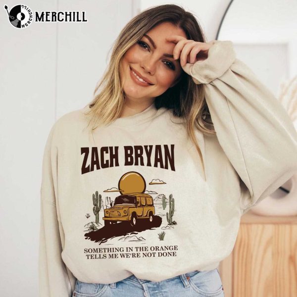 Zach Bryan T Shirt Something in The Orange Song Gift for Country Music Lover