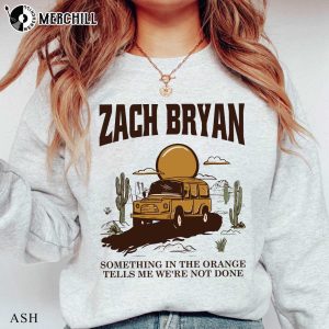 Zach Bryan T Shirt Something in The Orange Song Gift for Country Music Lover