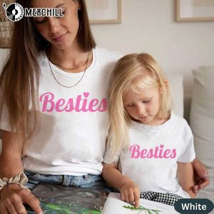 Besties Mom and Me Valentine Shirts Valentines Day Gifts for Mom and Daughter 2