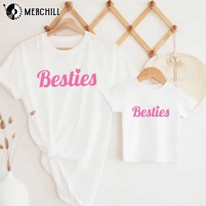 Besties Mom and Me Valentine Shirts Valentines Day Gifts for Mom and Daughter