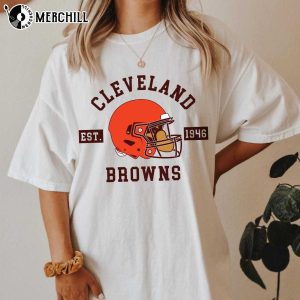 Cleveland Browns Est. 1946 Vintage Browns Shirt Cleveland Browns Gift -  Happy Place for Music Lovers