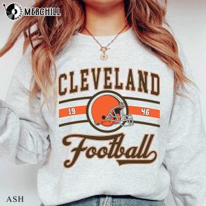 Cleveland Football 1946 Cleveland Browns Long sleeve Shirt Cleveland Browns Gift Ideas