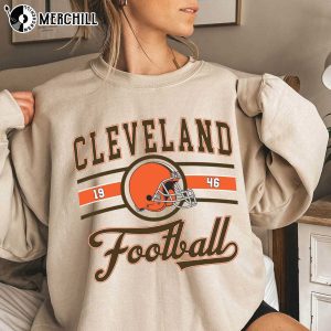 Cleveland Football 1946 Cleveland Browns Long sleeve Shirt Cleveland Browns Gift Ideas 3