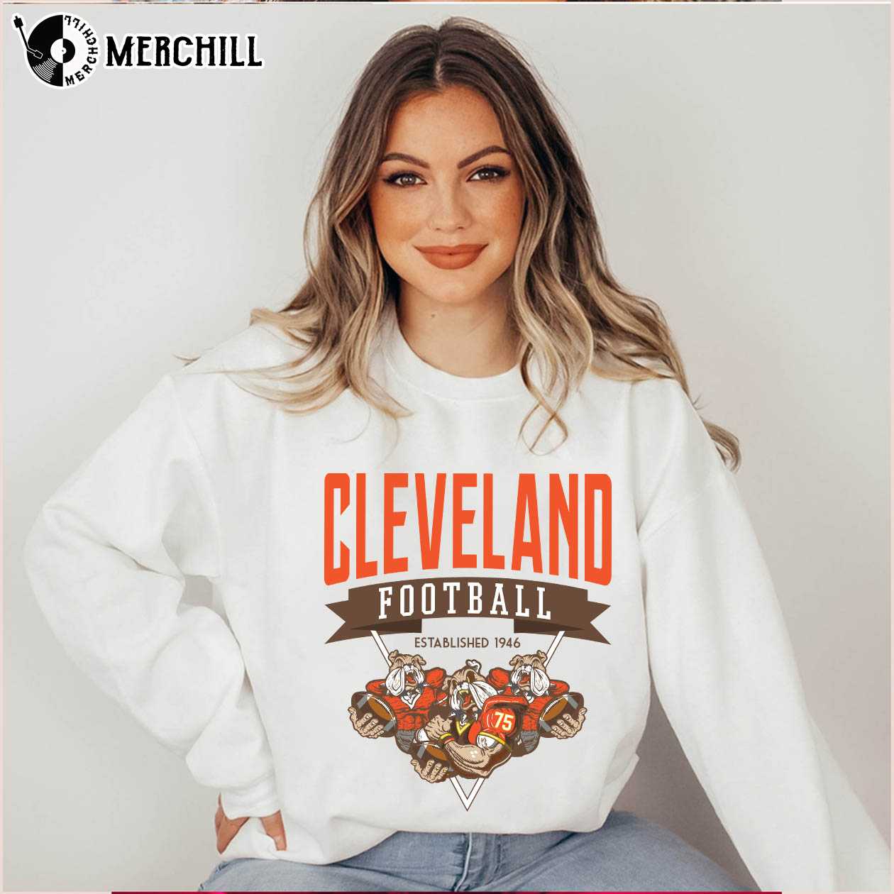 Cleveland Football Established 1946 Funny Browns Shirts Cleveland Browns  Unique Gifts - Happy Place for Music Lovers