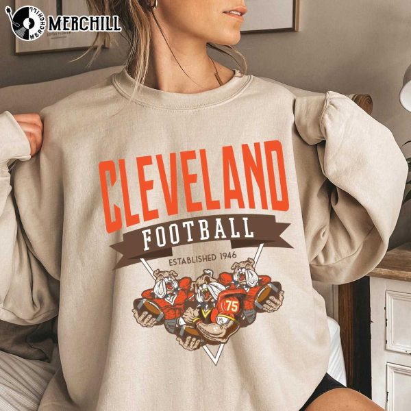 Cleveland Football Established 1946 Funny Browns Shirts Cleveland Browns Unique Gifts