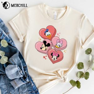 Cute Candy Heart Valentines Disney Shirts Vday Gifts for Her 4