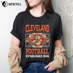 Football Established 1946 Vintage Browns T Shirt Cleveland Browns Gift 3