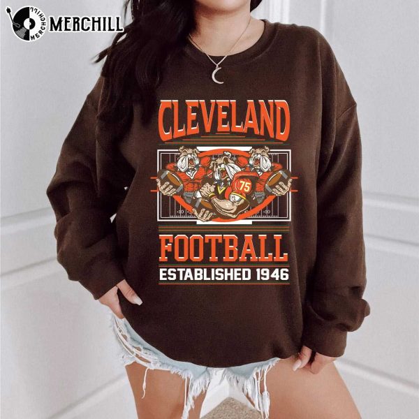 Football Established 1946 Vintage Browns T Shirt Cleveland Browns Gift
