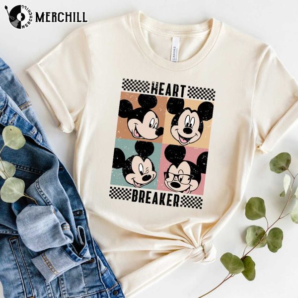Heart Breaker Mickey Disney Valentine Shirt Womens Valentines Gifts