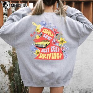Just Keep Driving Lyrics Harry Styles Pink Shirt Gifts for Harry Styles Fans 3