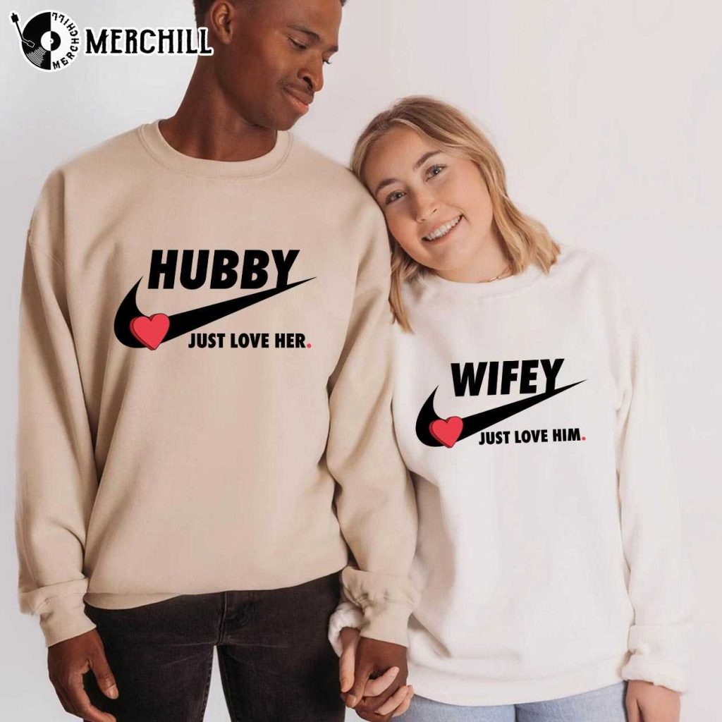 hubby and wifey nike shirts