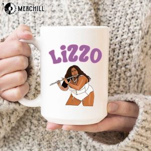 Lizzo Mug Playing Flute Lizzo Gift for Fans 3