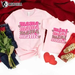 Mama and Mini Valentine Shirts Valentines Gift for Daughter and Mom 3