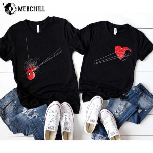 Matching Spiderman Valentines Shirt Couples Valentines Gifts