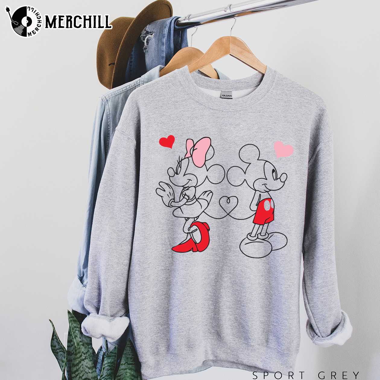 Mickey and Minnie Disney Valentines Day Shirts Valentines for Her - Happy  Place for Music Lovers