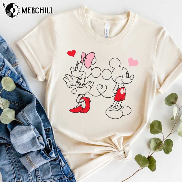 Mickey and Minnie Disney Valentines Day Shirts Valentines for Her