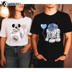 R2D2 BB8 Star Wars Valentines Shirt Disney Couples Valentines Gifts