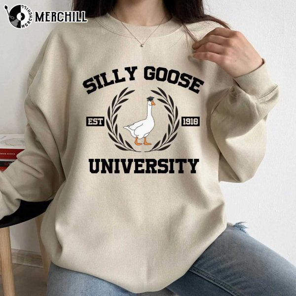 Silly Goose University Shirt Est 1910 Funny Valentines Gifts for Him