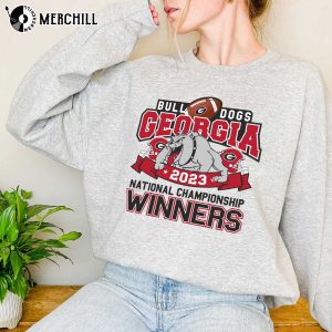 UGA 2023 National Championship Shirt Winners Georgia Bulldogs Womens Apparel 2