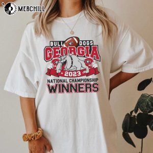 UGA 2023 National Championship Shirt Winners Georgia Bulldogs Womens Apparel