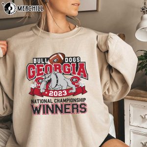 UGA 2023 National Championship Shirt Winners Georgia Bulldogs Womens Apparel 5