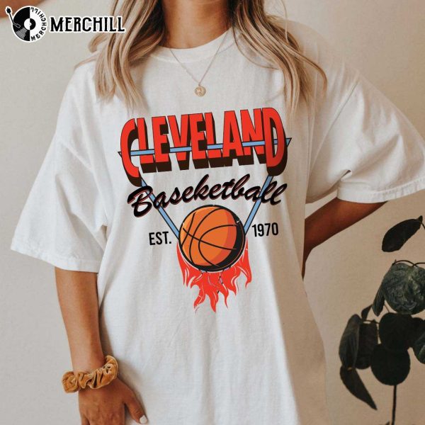 Vintage Basketball Cleveland Cavaliers T Shirt Cleveland Sports Gifts
