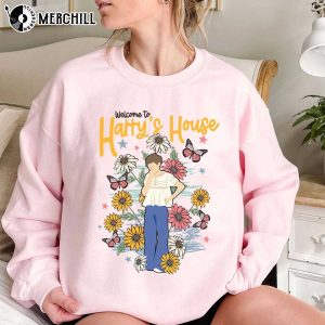 Welcome to Harry’s House Flower Shirt Harry Styles Fan Gifts