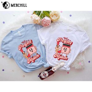 Were a Perfect Match His and Her Valentine Shirts Valentines Day Ideas for Couples 3