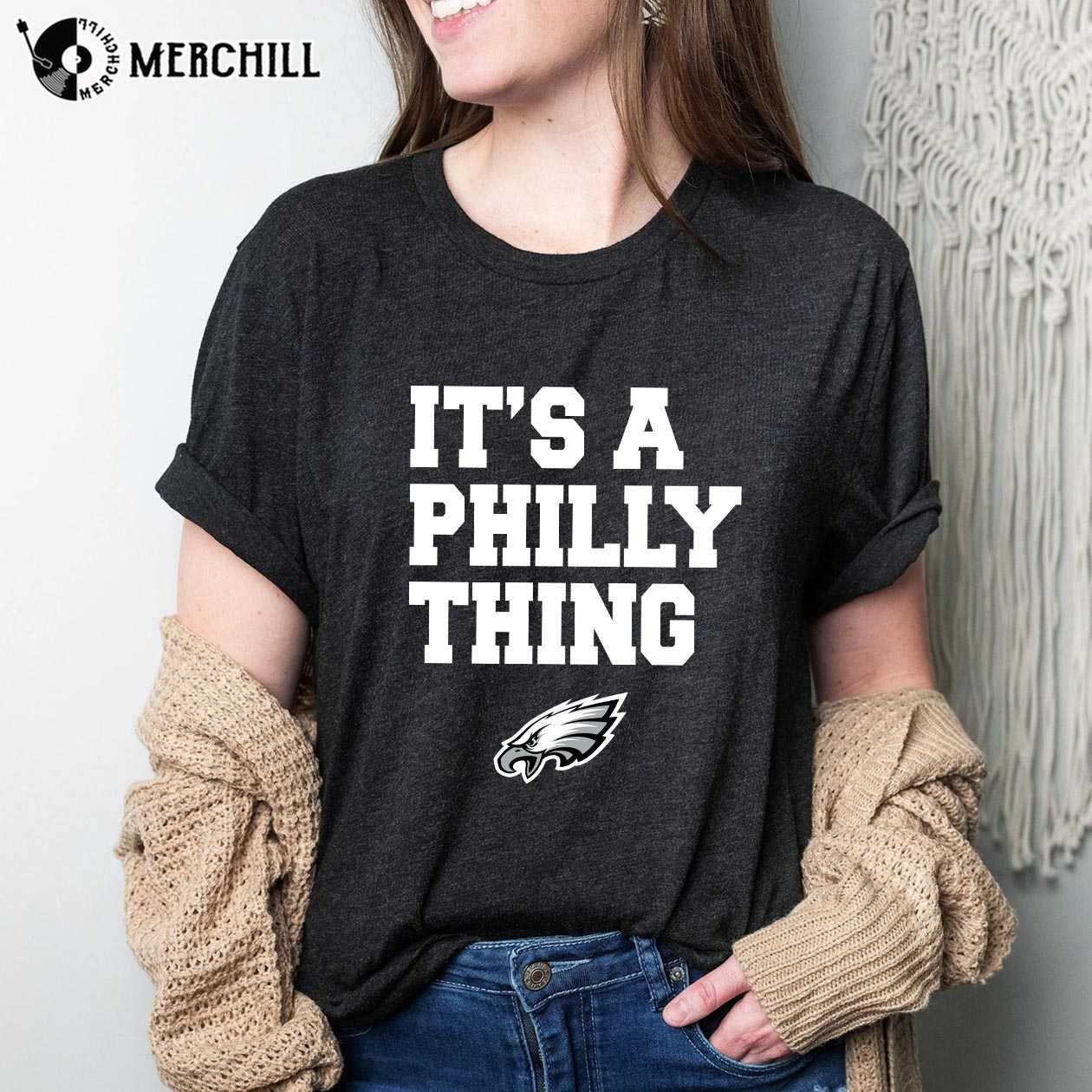  It's a Philly Thing Funny Women's Long Sleeve T-Shirt  Philadelphia Championship City of Brotherly Love Football League Fan :  Sports 