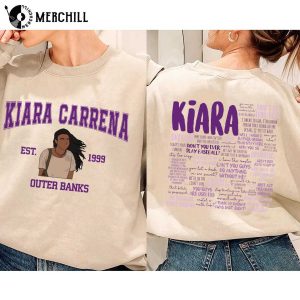 Kiara Carrera Shirt Printed 2 Sides Outer Banks Shirt Season 3 2