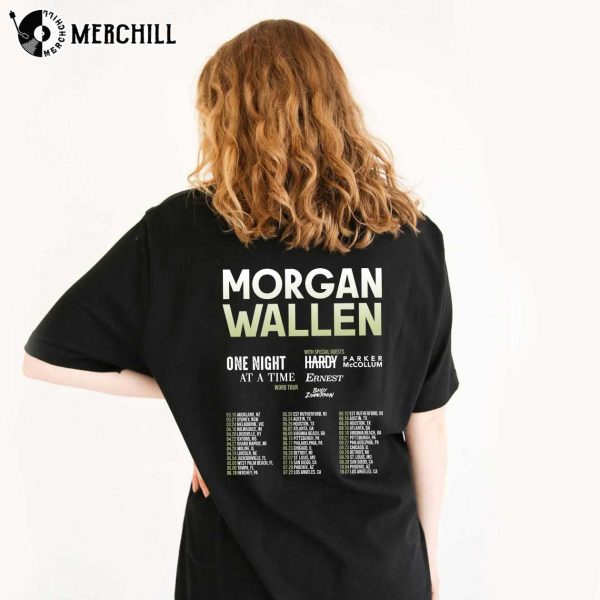 One Night At A Time Tour 2023 Morgan Wallen Concert T Shirt