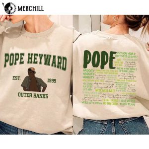 Pope Heyward Sweatshirt 2 Sides Outer Banks Show Merch