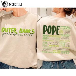 Pope Outer Banks Sweatshirt Printed 2 Sides OBX Shirt Pogue